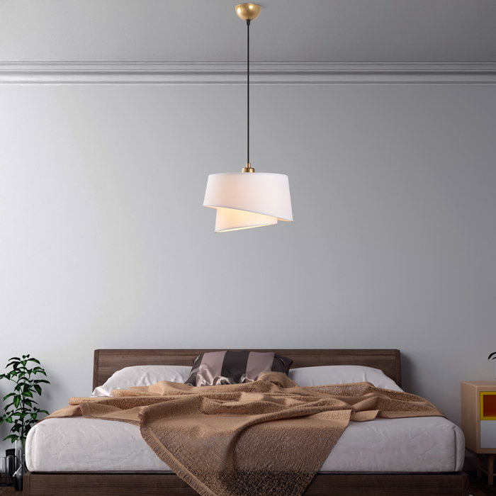 Opviq Stage - 14704 Lámpara de araña blanca con altura ajustable